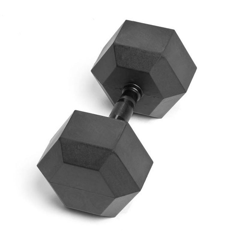 100lb Virgin Rubber Hex Dumbbell Low Odour SDVR-100