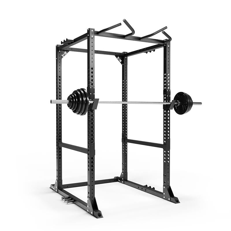 XM Infinity Rack / 255lbs Rubber Olympic Set