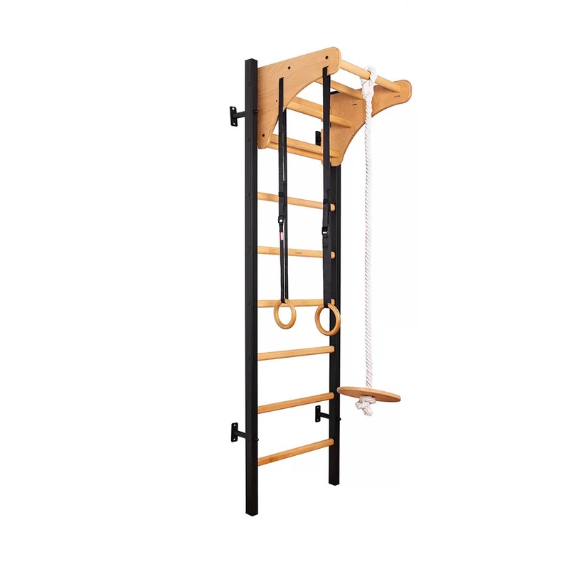 BenchK S2 Black – 211B with Wooden Pull-Up Bar + Gymnastics Accessories