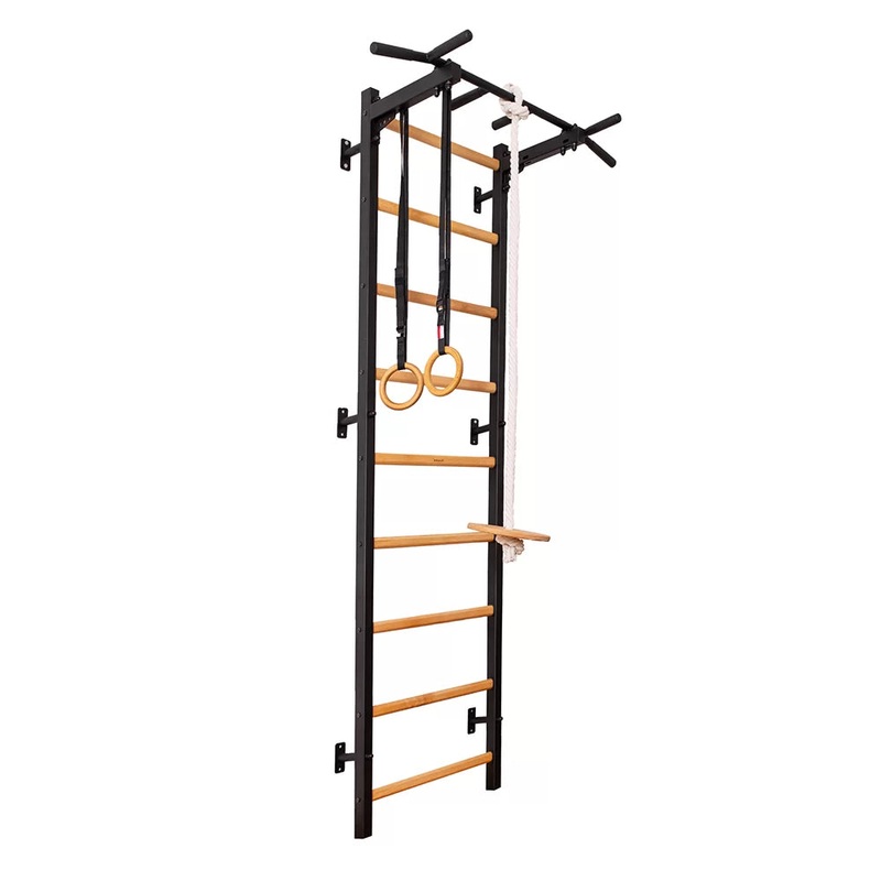 BenchK S7 Black – 721B with PB2B Steel Pull-Up Bar + A076 Gymnastics Accessories