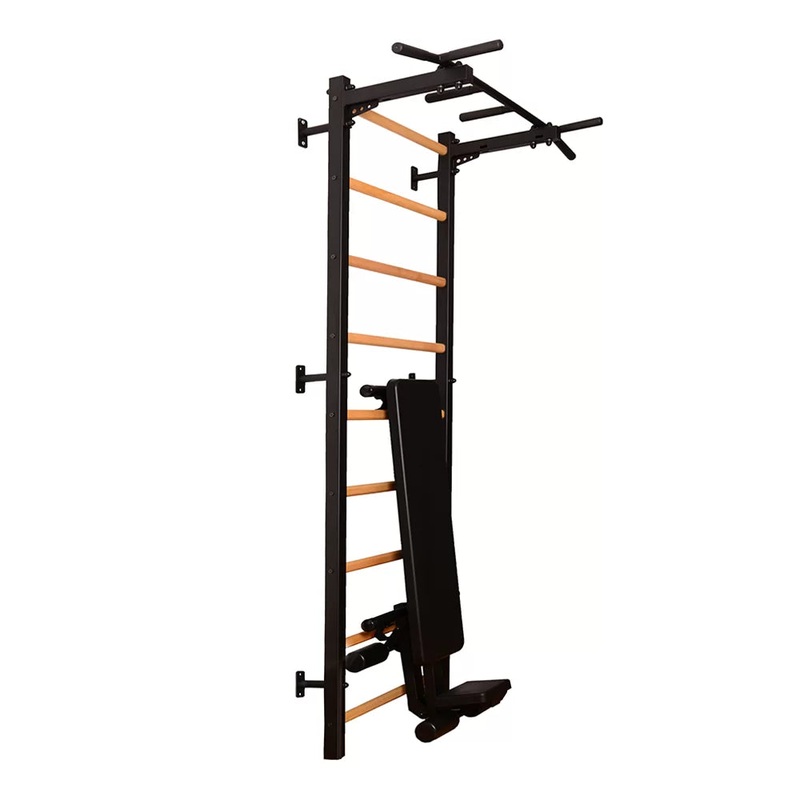 BenchK S7 Black – 723B with PB2B Steel Pull-Up Bar + Dip Bar & Workout Bench