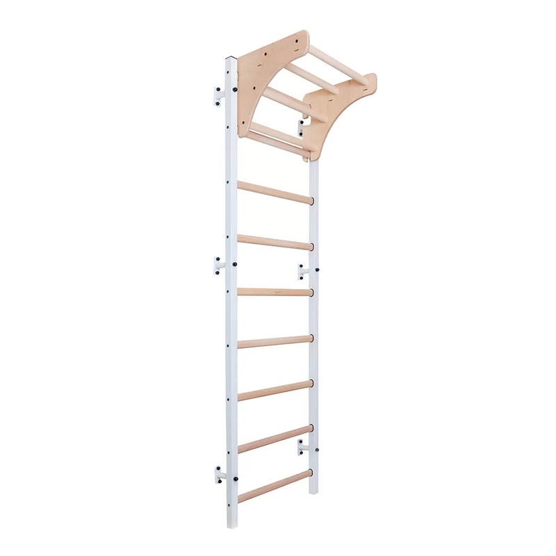 BenchK S7 White – 711W with Wooden Pull-Up Bar