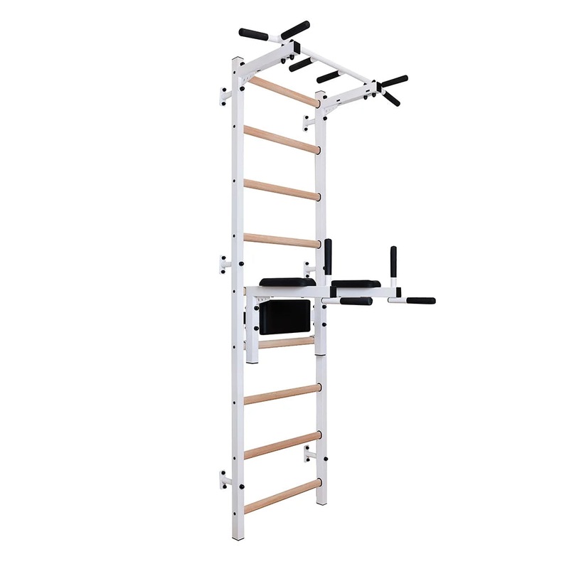 BenchK S7 White – 722W with PB2W Steel Pull-Up Bar + Dip Bar