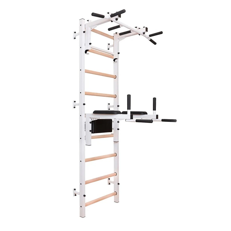 BenchK S7 White – 732W with PB3W Steel Pull-Up Bar + Dip Bar