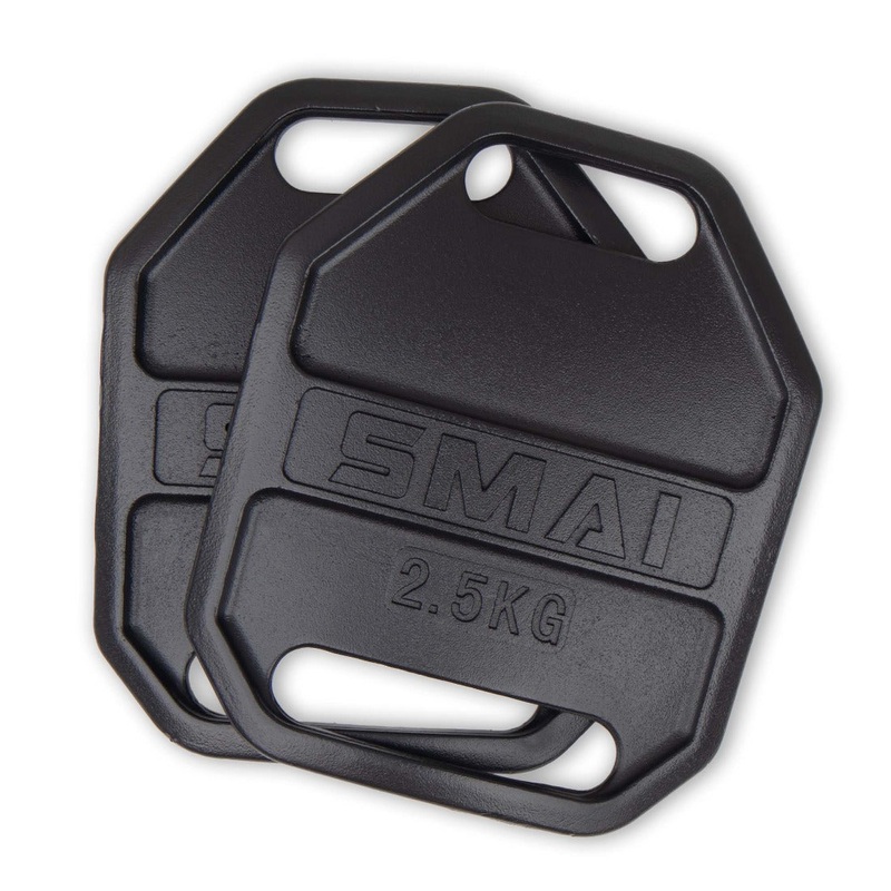 SMAI – Weight Vest Plate Pair – 5.5lb/2.5kg For Vest Black