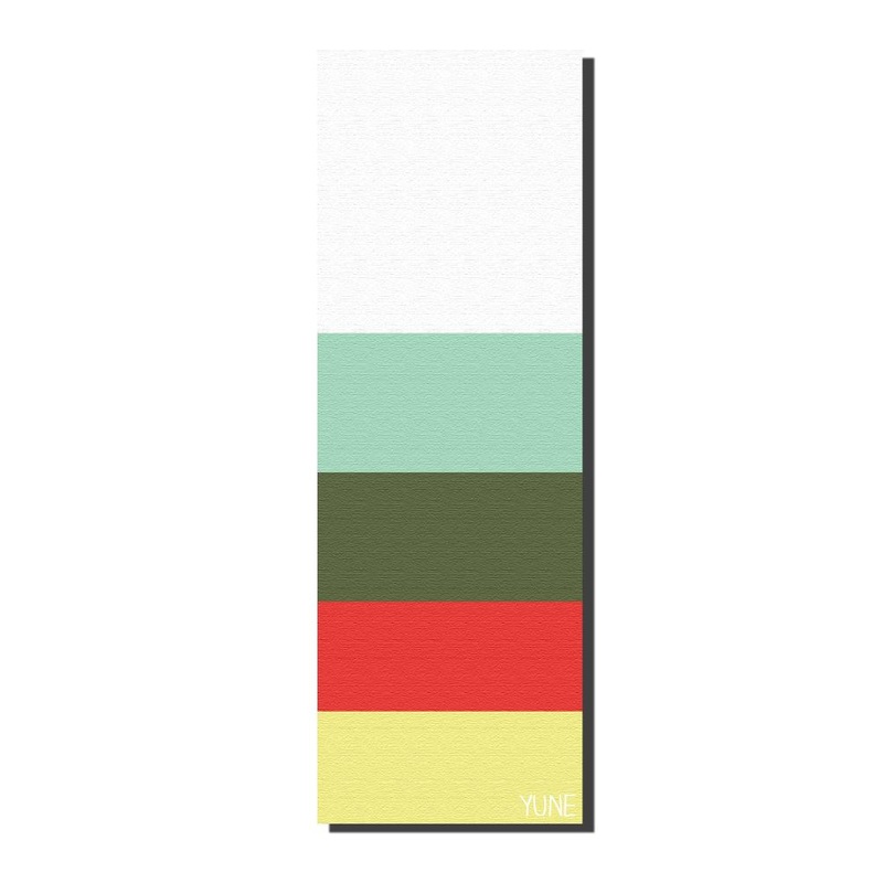 Yune Yoga – Yoga Mat | 6mm Thick | Multi Color Striped | Non-Slip | Eco Friendly | Yune Yoga | Trestles