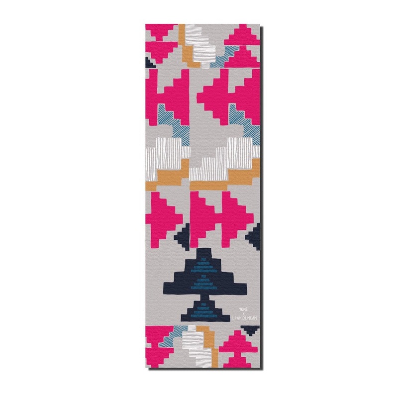 Yune Yoga – Yoga Mat | 6mm Thick | Pink| Non-Slip | Eco Friendly | Yune Yoga | Leah Duncan Geo