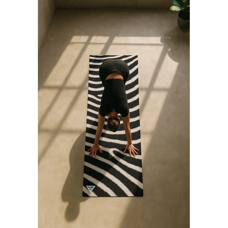 Yune Yoga – Yoga Mat | 6mm Thick | Zebra | Non-Slip | Eco Friendly | Yune Yoga