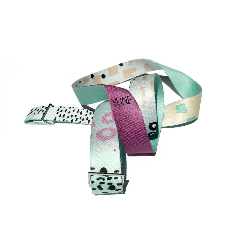 Yune Yoga – Yoga Strap | Stretching Strap | Metal Buckles | Multi Color | Yune Yoga | The Hemlock