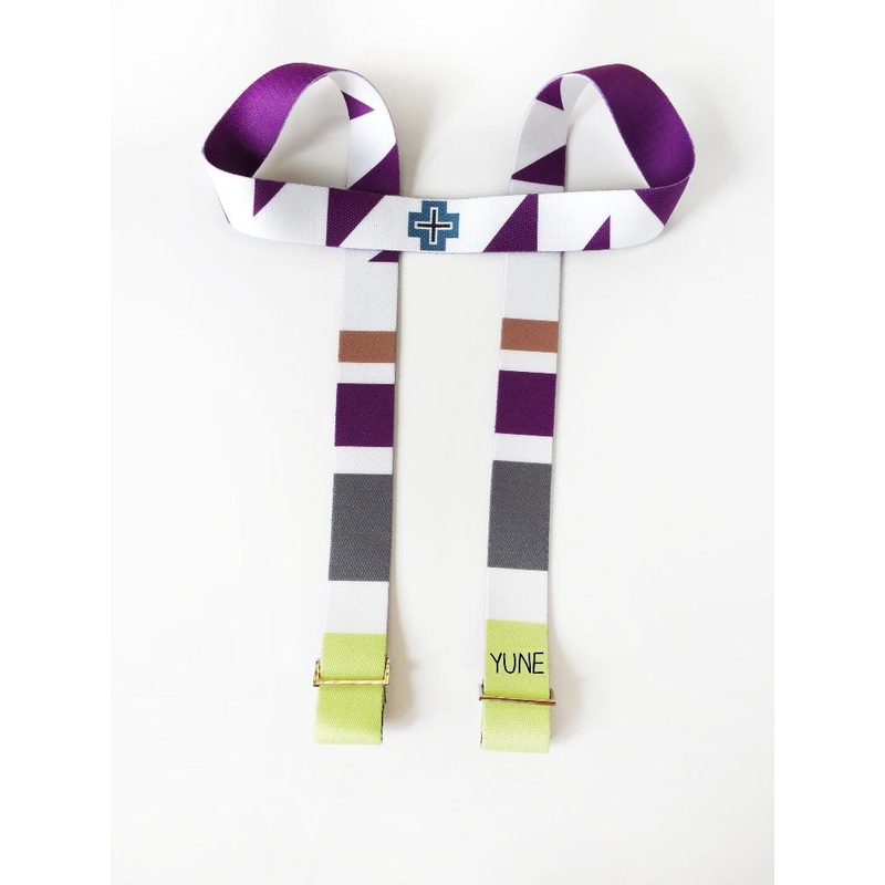 Yune Yoga – Yoga Strap | Stretching Strap | Metal Buckles | Multicolor | Yune Yoga | The Gemini