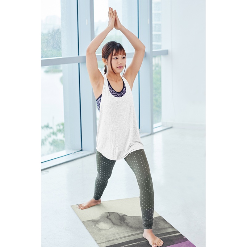 Yune Yoga – Yune Off White Grippy Yoga Mat Spruce