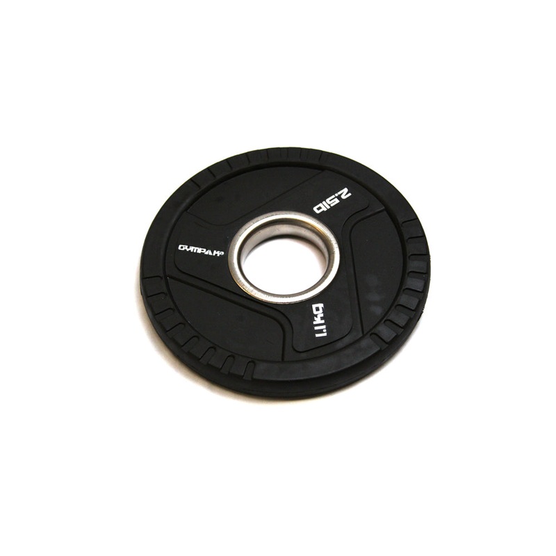 Commercial Black TPU Olympic Grip Plate – 2.5 LB