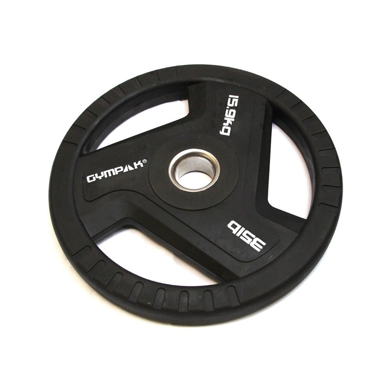Commercial Black TPU Olympic Grip Plate – 35 LB