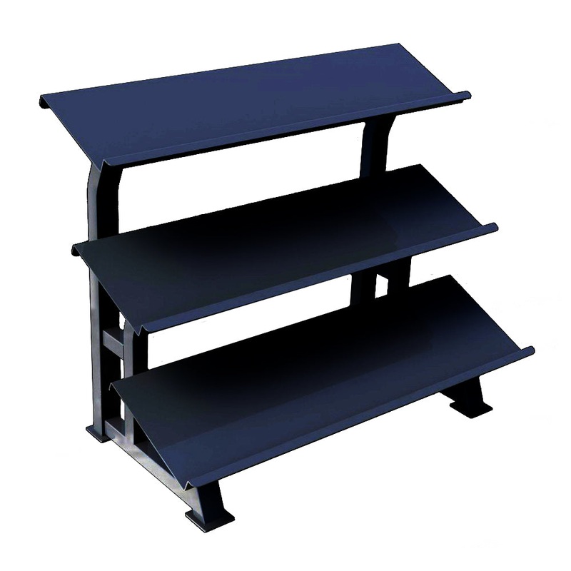 3-TIER RACK FOR RUBBER HEX DUMBBELLS