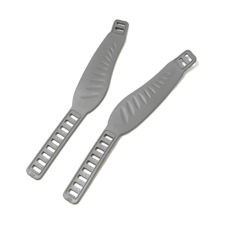 Pedal Straps – Gray – PVC. Pair