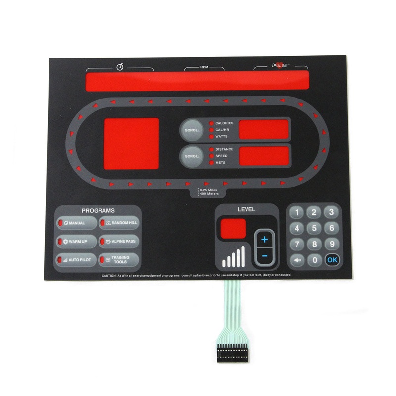 Star Trac E-UB / E-RB Bike Overlay/keypad