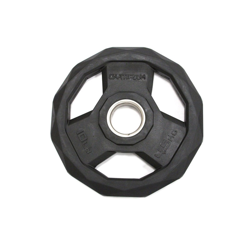 Black Rubberized 2 Olympic Grip Plate – 10 LB