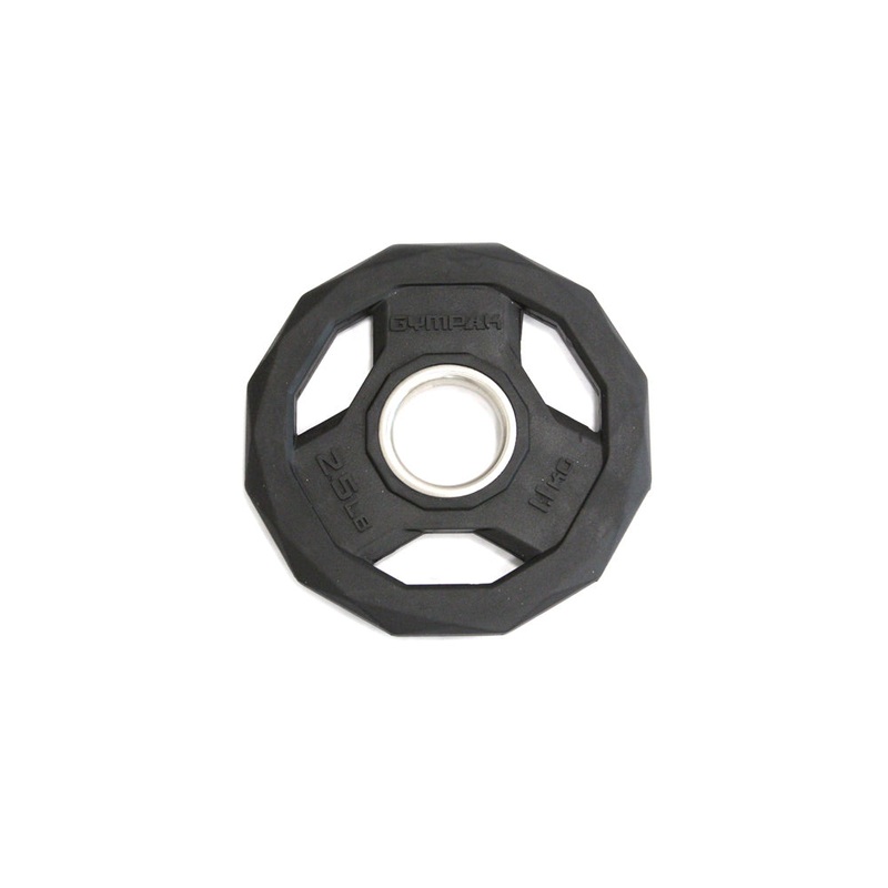 Black Rubberized 2 Olympic Grip Plate – 2.5 LB