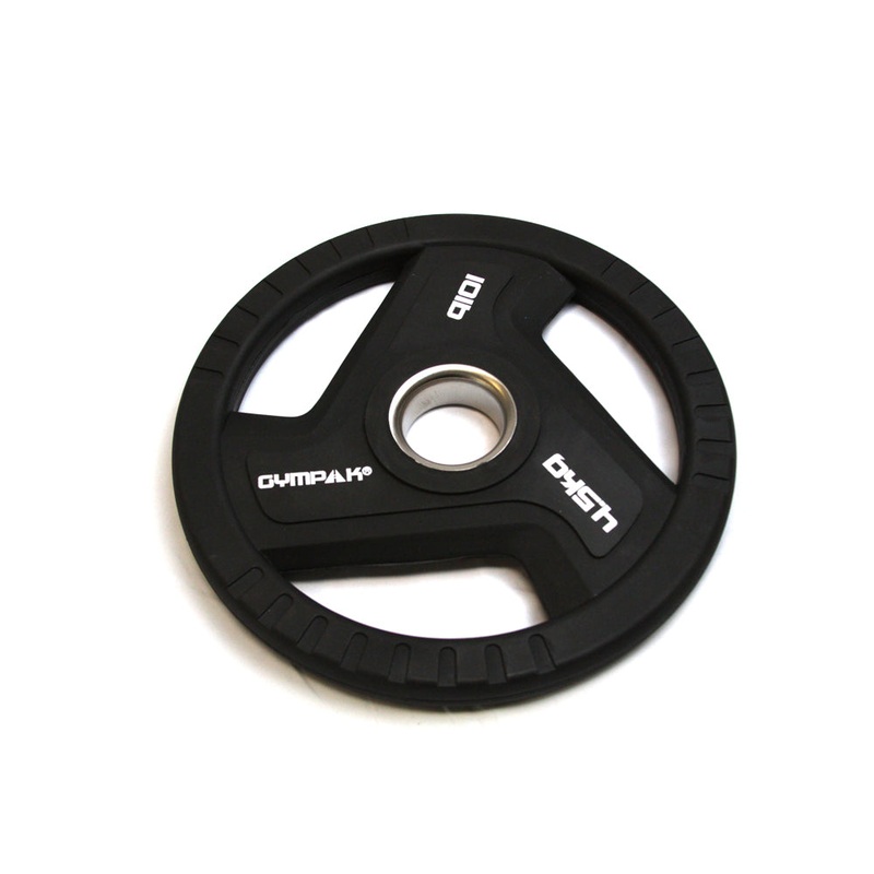 Commercial Black TPU Olympic Grip Plate – 10 LB