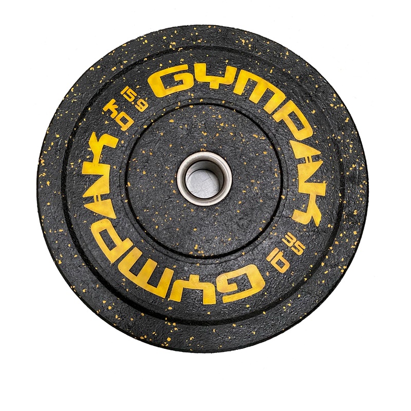 Crumb Bumper Olympic Plate – Yellow – 35 lb