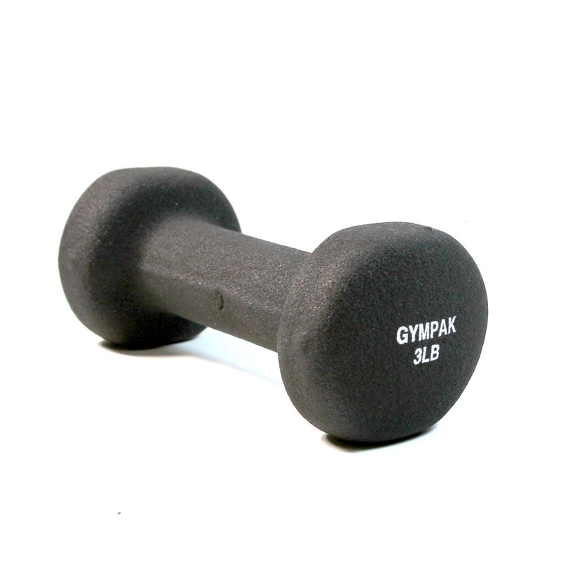 Gympak Neoprene Dumbbells with Rack – 43 Pairs