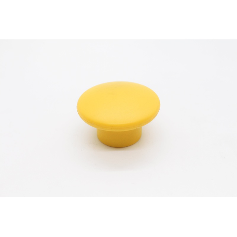 YELLOW FLAT ROUND KNOB ONLY