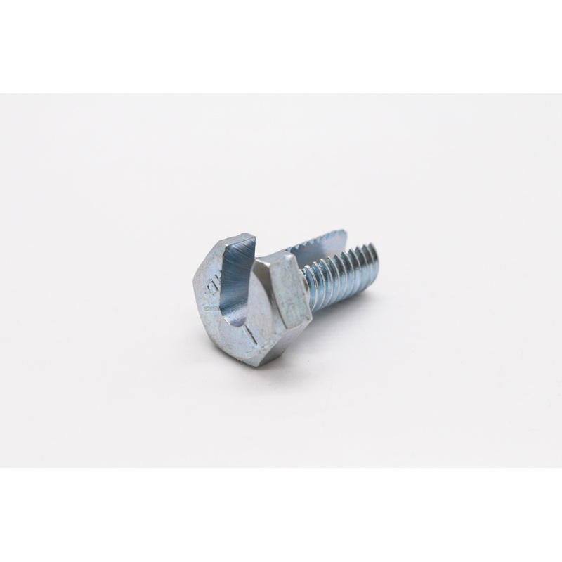 HEX SCREW ZINC BOLT WITH CUT ON HOLE