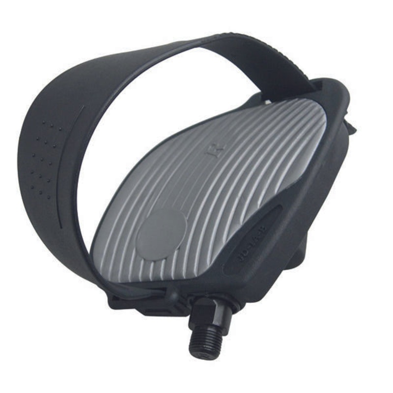 TWO-TONE Pedal with Adjustable Straps – 1/2. Pair ** WHILE SUPPLY LAST**