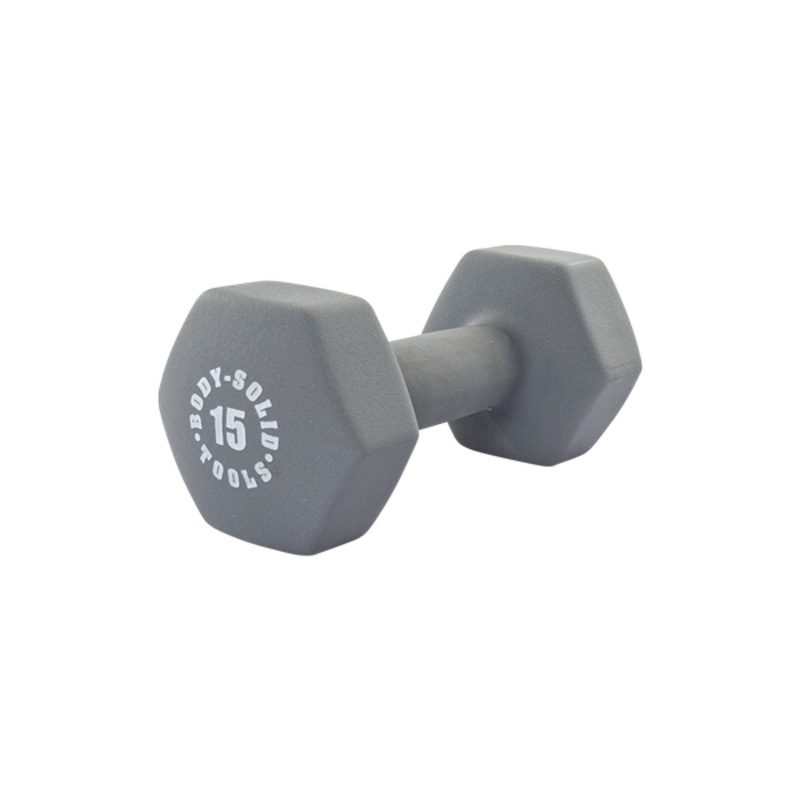 BodySolid 15lb Neoprene Dumbell