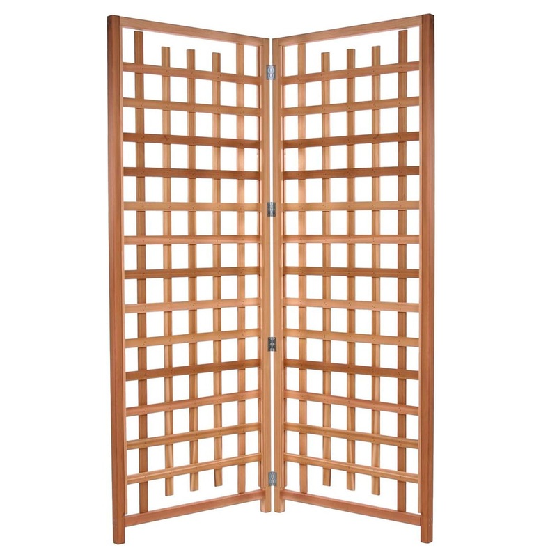 All Things Cedar 2-Piece Outdoor Single Trellis Handcrafted for Climbing Plants