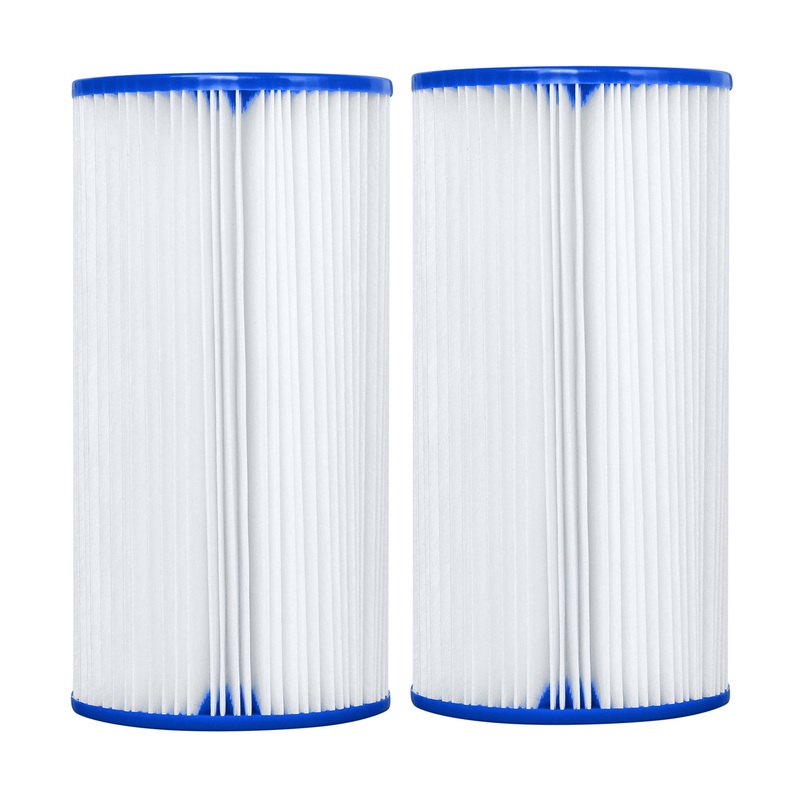 Bestway 4.2 x 8 Type III-A/C Filter Cartridge for Outdoor Pool Pump, 2 Pack