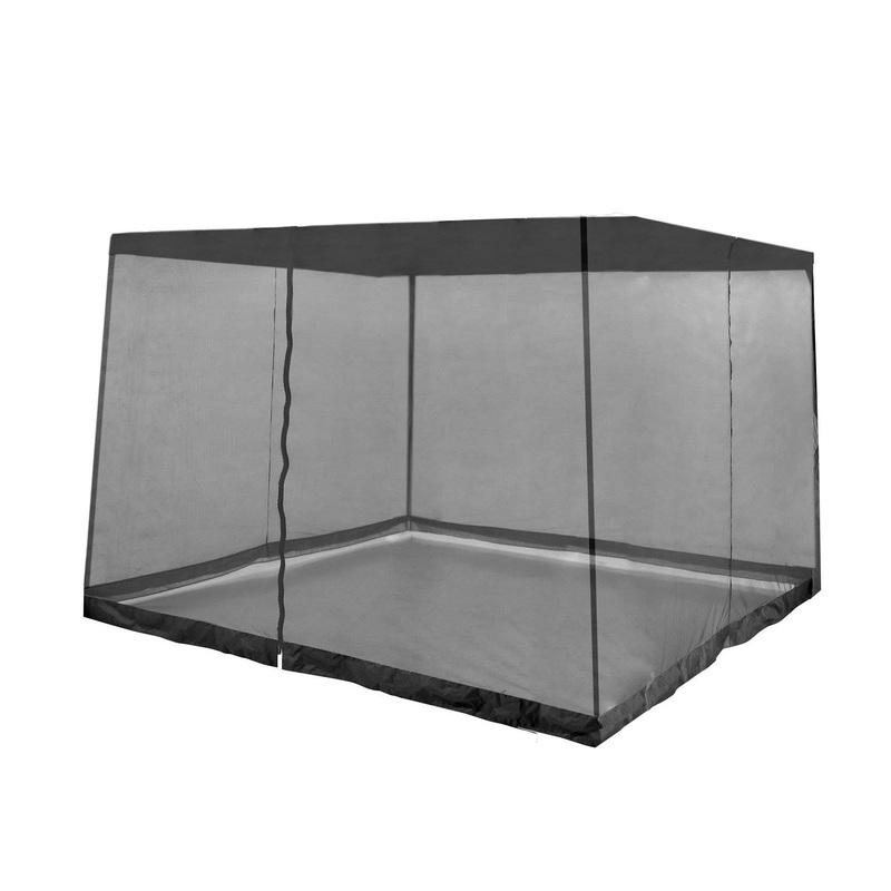 Z-Shade 10′ x 10′ Screenroom Shade Attachment for 13′ x 13′ Gazebo Tent, Black