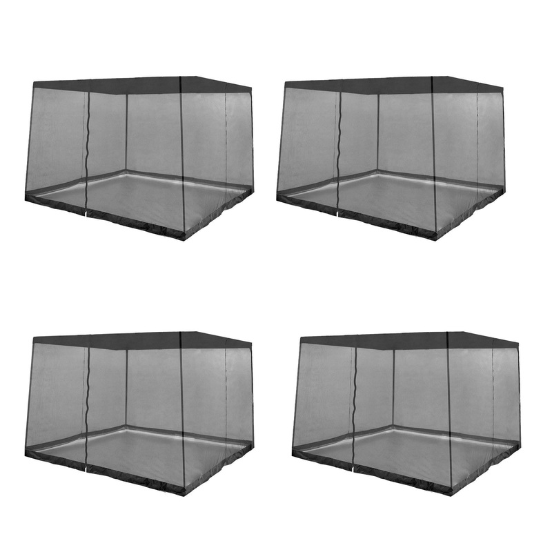 Z-Shade Bug Screen 13′ x 13′ Instant Gazebo Screenroom (Screen Only) (4 Pack)