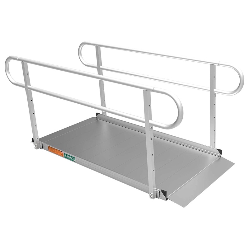 EZ-ACCESS GATEWAY 3G 6 Foot Aluminum Portable Wheelchair Ramp w/2 Line Handrails