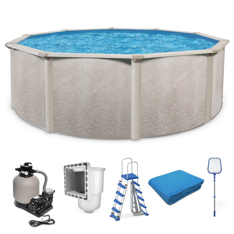 Aquarian Phoenix 24′ x 52 Above Ground Swimming Pool with Pump and Ladder