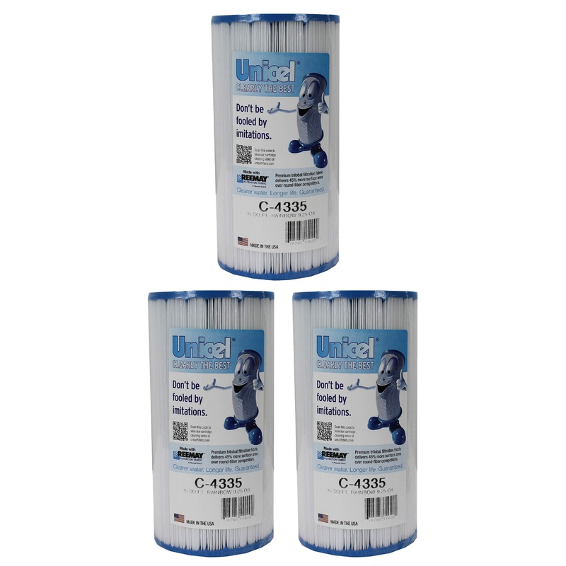 Unicel C-4335 Replacement 35 Sq Ft Pool Spa Filter Cartridge, 219 Pleats, 2 Pack