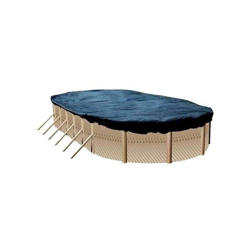 16×25 Blue Winter Oval Above Ground Swimming Pool Cover – Open Box