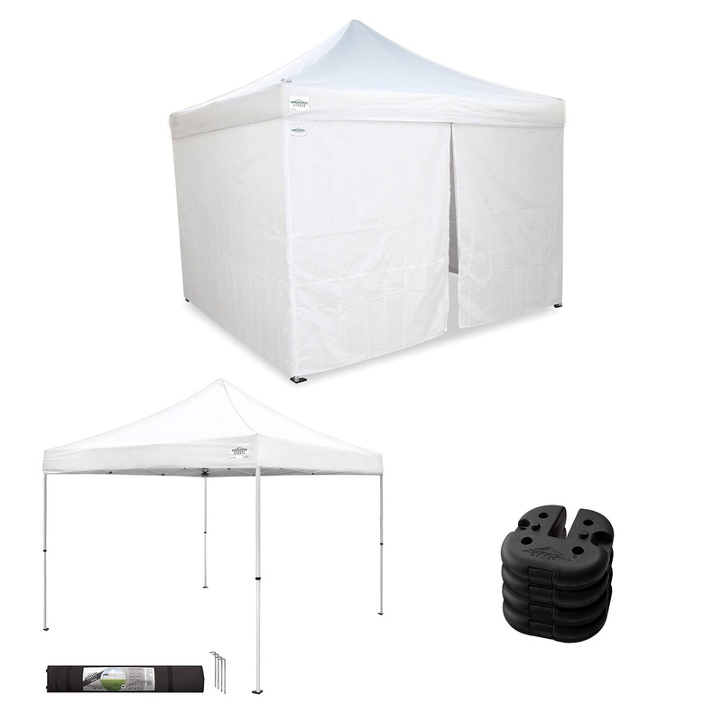 Caravan Canopy V Series Sidewalls & M Series Shade Tent  & Set of 4 Weight Plate