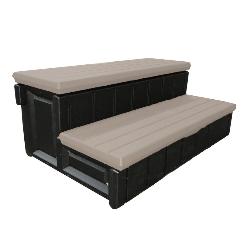 Confer Plastics Leisure Accents Deluxe Spa Step, 36 W Hot Tub Stairs,Portobello