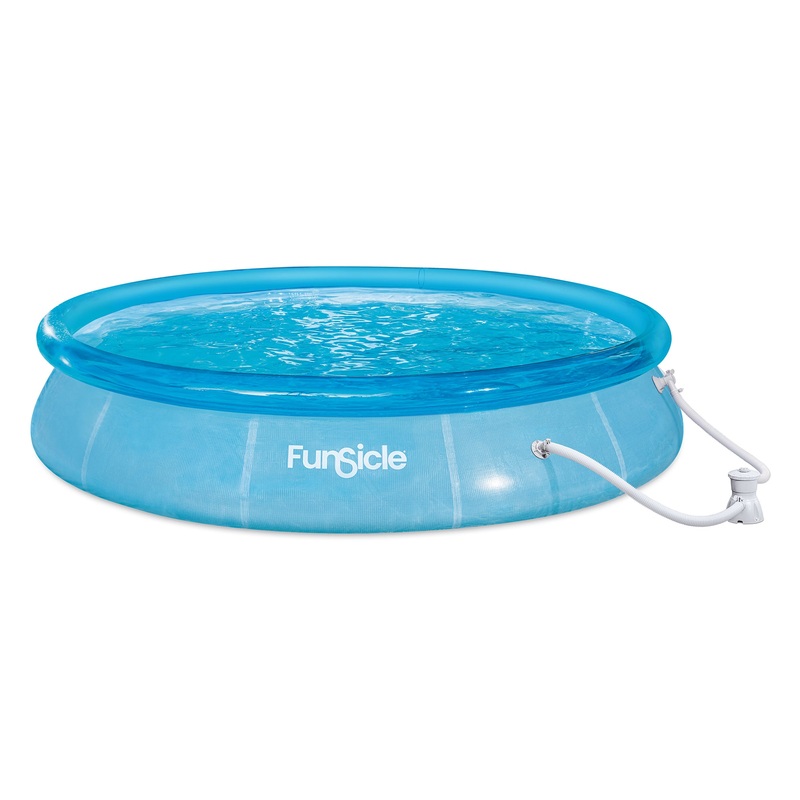 12’x30 Sea-Thru QuickSet Inflatable Ring Top Above Ground Pool (Open Box)