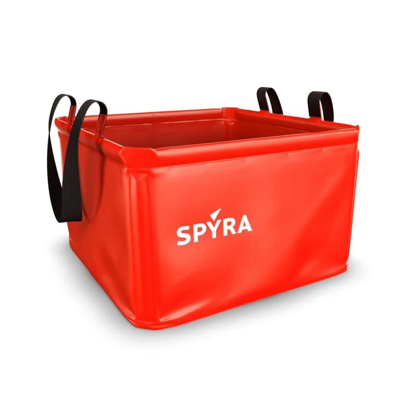 SPYRA Foldable Water Container for Outdoor Water Blasters, SpyraBase, Red