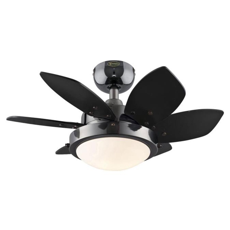 Westinghouse Quince 24 Reversible Ceiling Fan with LED Light, Black/Graphite