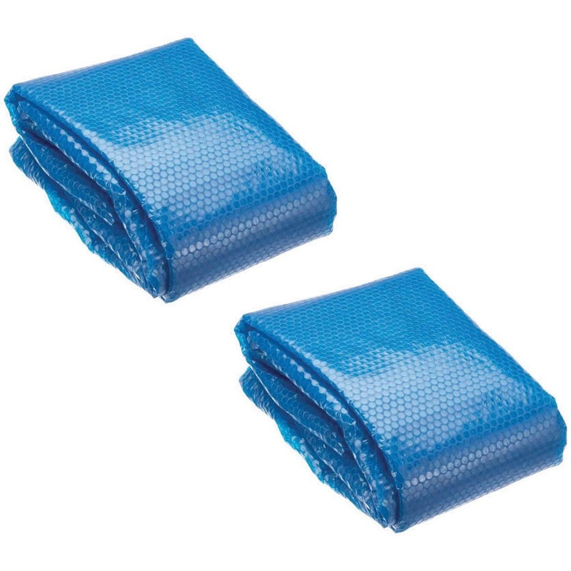 Bestway 14′ Round Floating Above Ground Swimming Pool Solar Heat Cover (2 Pack)
