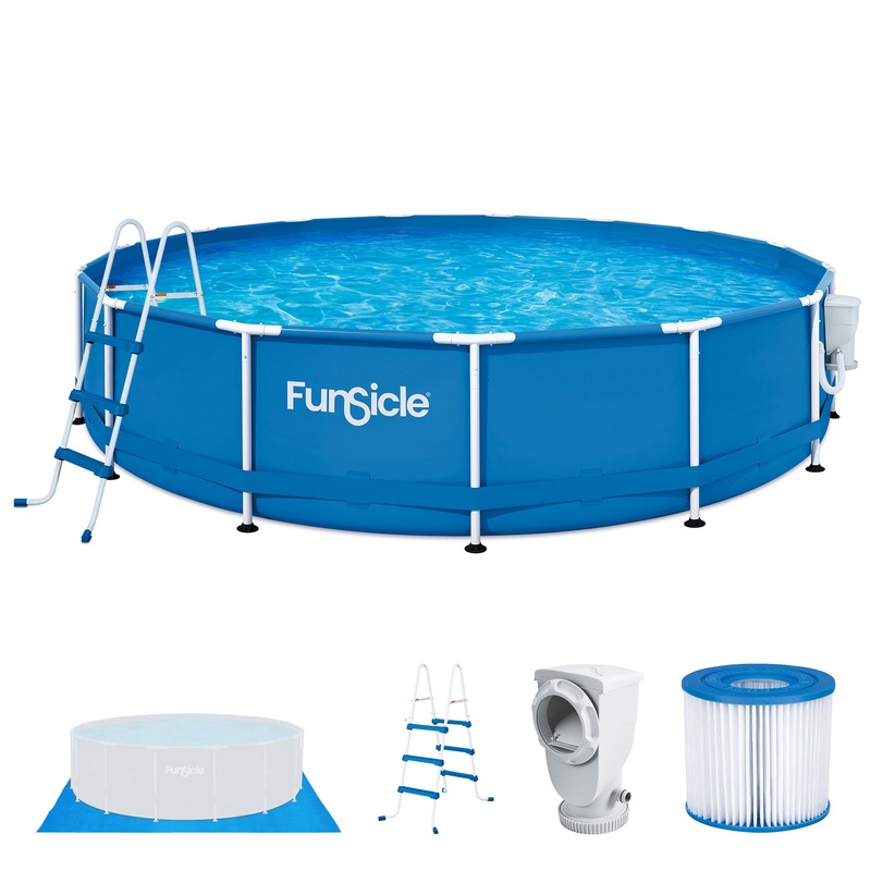 15′ x 36 Outdoor Activity Round Frame Above Ground Swimming Pool Set (Open Box)