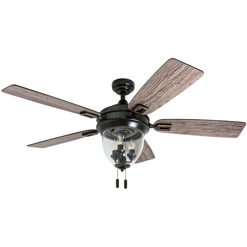Honeywell Glencrest Ceiling Fan, Quite Motor and Pull Chain Control, 52, Bronze