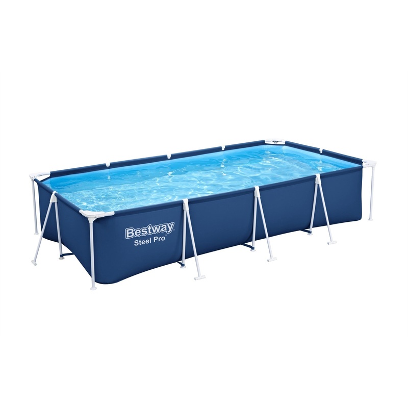 Bestway Steel Pro 13′ x 7′ x 32 Rectangular Above Ground Outdoor Swimming Pool