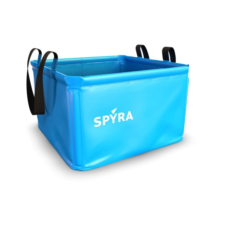 SPYRA Foldable Water Container for Outdoor Water Blasters, SpyraBase, Blue