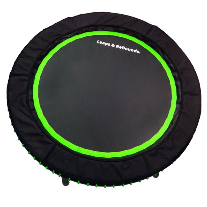 48 Mini Fitness Trampoline & Rebounder Gym Equipment, Green (Used)