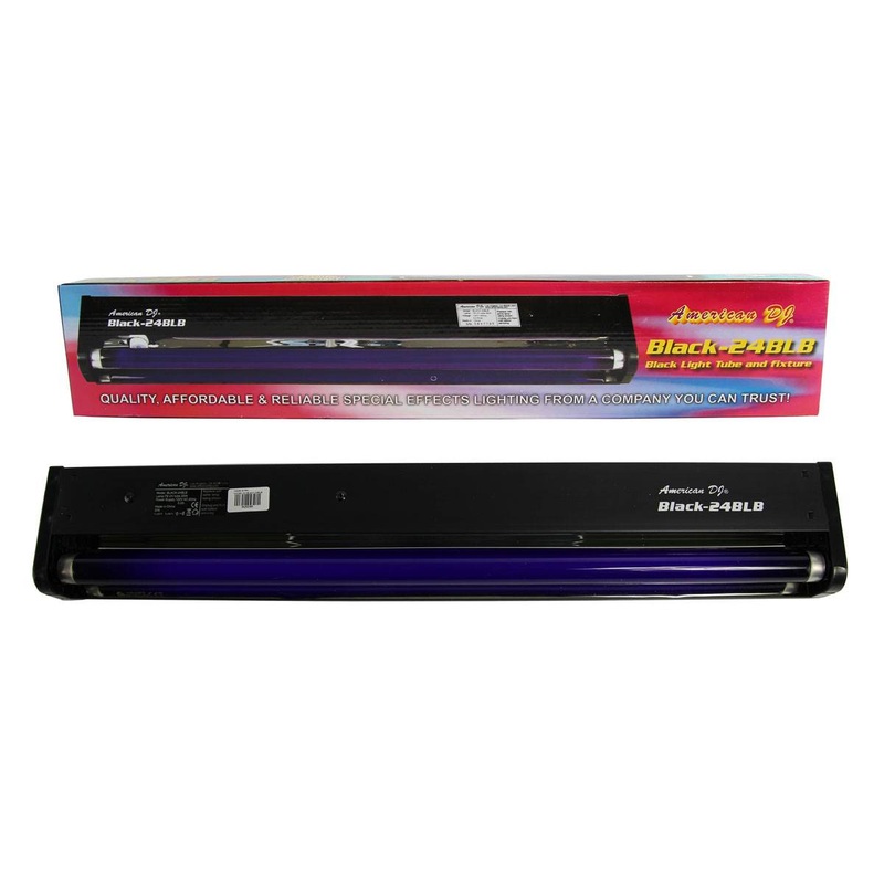 American DJ 24 20W Black Light Tube And Fixture For DJ Set/Party | BLACK-24BLB