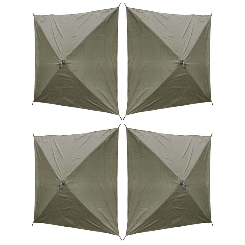Clam Quick Set Screen Hub Green Tent Wind & Sun Panels, Accessory Only (4 Pack)